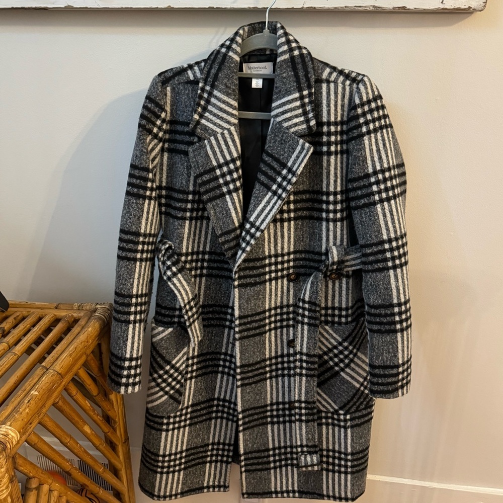 Maternity long pea coat - Picture 2 of 4